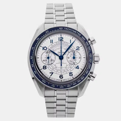 Pre-owned Omega Speedmaster 329.30.43.51.02.001 Silver Stainless Steel Manual Winding Men's Watches 43mm