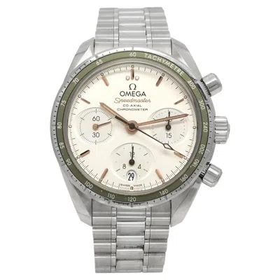 Pre-owned Omega Speedmaster 38 Co-axial Chronometer Stainless Steel Chronograph Watch In Multiple
