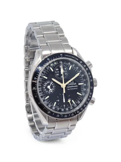 Pre-owned Omega Speedmaster 39mm Watch In Black