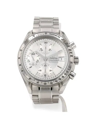 Pre-owned Omega Speedmaster 39mm Watch In Silver