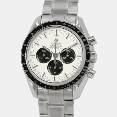 Pre-owned Omega Speedmaster 522.30.42.30.04.001 Manual Winding Silver Stainless Steel Men's Wristwatch 42 Mm