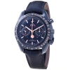 OMEGA OMEGA SPEEDMASTER AUTOMATIC CHRONOGRAPH BLUE DIAL MEN'S WATCH 304.93.44.52.03.002