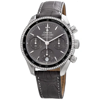Omega Speedmaster Automatic Chronograph Grey Dial Unisex Watch 324.38.38.50.06.001 In Black / Grey