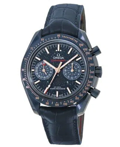 Pre-owned Omega Speedmaster Blue Side Of The Men's Watch 304.93.44.52.03.002