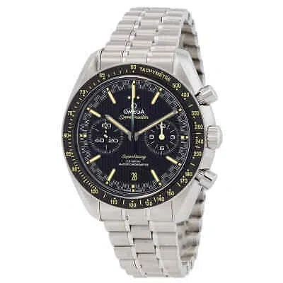 Pre-owned Omega Speedmaster Chronograph Automatic Black Dial Men's Watch Om32930445101003