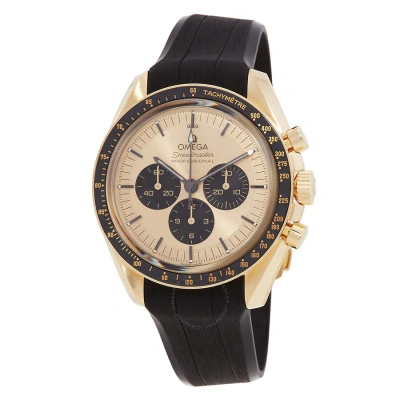 Omega Speedmaster Chronograph Automatic Chronometer Gold Dial Men's Watch 310.62.42.50.99.001 In Black