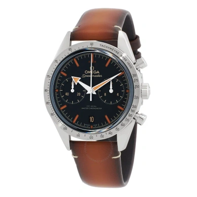 Omega Speedmaster Chronograph Hand Wind Black Dial Men's Watch 332.12.41.51.01.001 In Brown