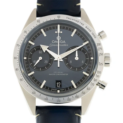 Omega Speedmaster Chronograph Hand Wind Blue Dial Men's Watch 332.12.41.51.03.001 In White