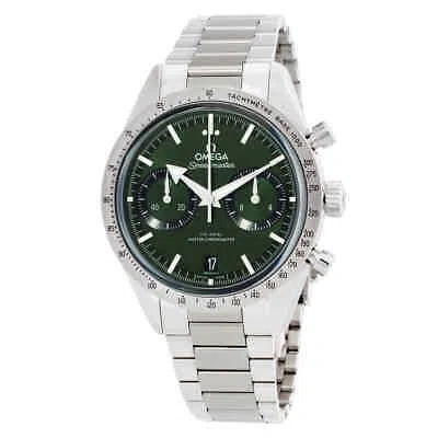 Pre-owned Omega Speedmaster Chronograph Hand Wind Green Dial Men's Watch