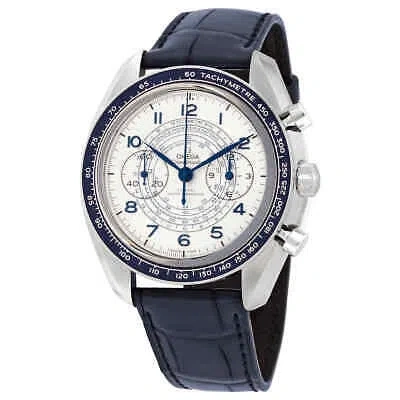 Pre-owned Omega Speedmaster Chronograph Hand Wind Silver Dial Men's Watch
