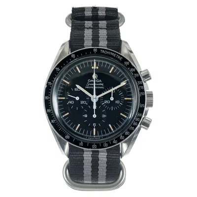 Pre-owned Omega Speedmaster Chronograph Stainless Steel Mens Wristwatch In Multi