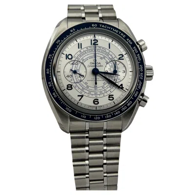 Pre-owned Omega Speedmaster Chronoscope 329.30.43.51.02.001 43mm Stainless Steel Box Paper In Multi