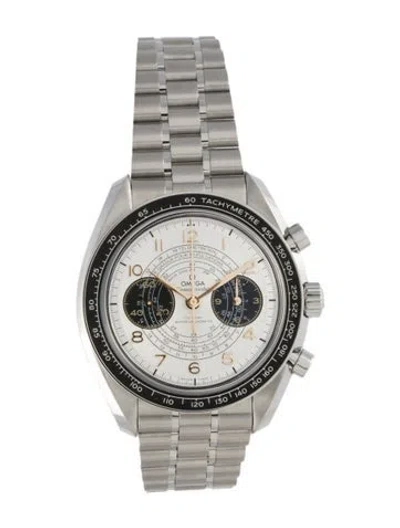 Pre-owned Omega Speedmaster Chronoscope Paris 2024 Watch, 43mm In Multi