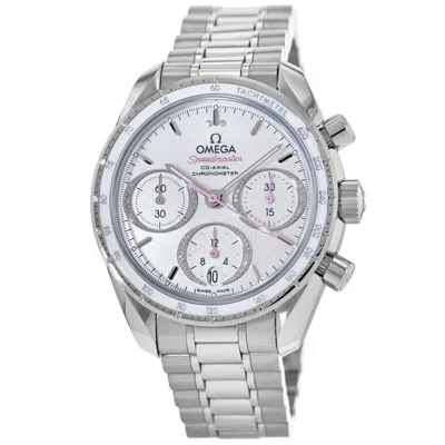 Omega Speedmaster Co-axial Chronograph 38mm Diamond Mother Of Pearl Dial Stainless Steel Unisex Watch 324. In Multi