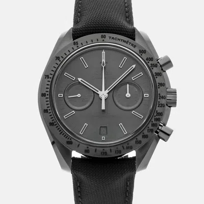 Pre-owned Omega Speedmaster Dark Side Of The Moon "black Black" Chronograph 44 Mm