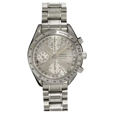 Pre-owned Omega Speedmaster Mens Triple Date Chronograph Automatic Watch, 3523.30 - Ss In Multi