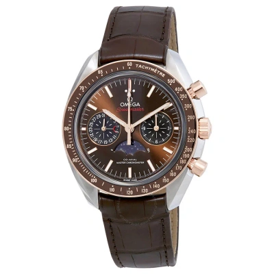Omega Speedmaster Moon Phase Chronograph Automatic Men's Watch 304.23.44.52.13.001 In Brown / Gold / Gold Tone / Rose / Rose Gold Tone