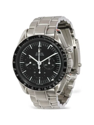 Pre-owned Omega Speedmaster Moonwatch 41mm Watch In Black