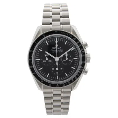 Pre-owned Omega Speedmaster Moonwatch 42mm Steel Black Dial Watch 310.30.42.50.01.002