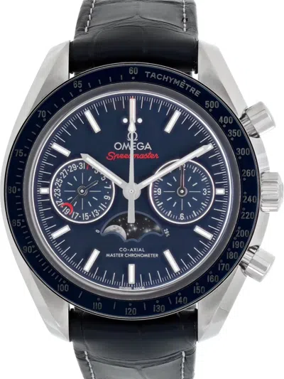 Pre-owned Omega Speedmaster Moonwatch Co-axial 44mm In Blue