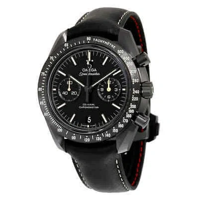 Pre-owned Omega Speedmaster Moonwatch Pitch Black Dark Side Of The Moon Chronograph