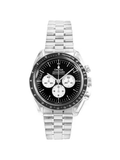 Pre-owned Omega Speedmaster Moonwatch Professional 42mm Watch In Black