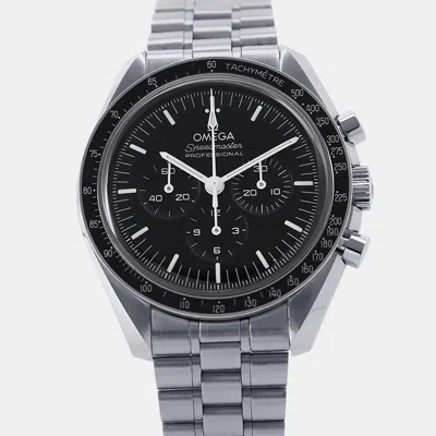 Pre-owned Omega Speedmaster Professional Moonwatch 310.30.42.50.01.001 Black Stainless Steel Manual Winding Men Wris