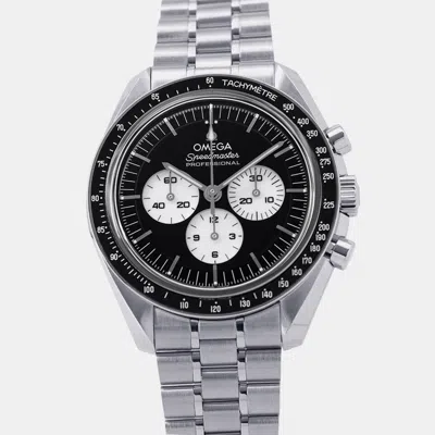 Pre-owned Omega Speedmaster Professional Moonwatch 310.30.42.50.01.004 Black Stainless Steel Manual Winding Men Wris