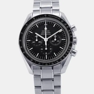 Pre-owned Omega Speedmaster Professional Moonwatch 311.30.42.30.01.005 Black Stainless Steel Manual Winding Men Wris