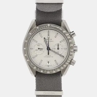 Pre-owned Omega Speedmaster Professional Moonwatch 311.93.44.51.99.001 White Ceramic Automatic Men's Watches 44.25mm