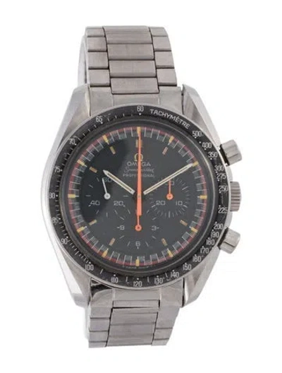 Pre-owned Omega Speedmaster Professional "orange Racing" Watch, 42mm In Multi