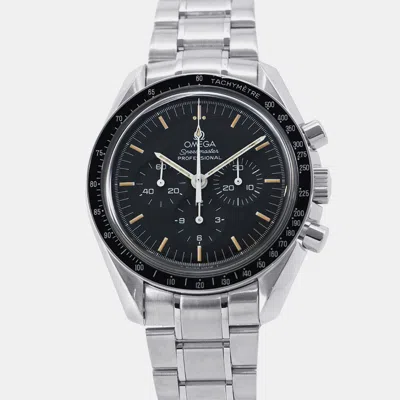 Pre-owned Omega Speedmaster Professional Stainless Steel Black Dial3572.50.00 42 Mm