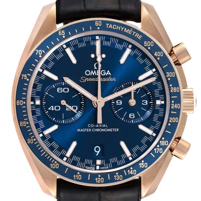 Omega Speedmaster Racing Chronograph Automatic 18kt Sedna Gold Blue Dial Men's Watch 329.53.44.51.03 In Blue / Gold