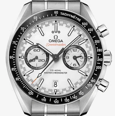 Pre-owned Omega Speedmaster Racing White Dial Mens Watch 44.25mm 329.30.44.51.04.001