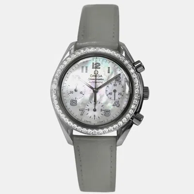Pre-owned Omega Speedmaster Reduced 3815.72.55 Automatic Silver Stainless Steel Women's Wristwatch 37mm