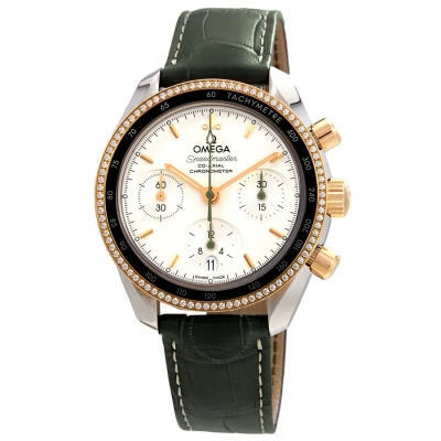 Omega Speedmaster Silver Dial Automatic 38 Mm Watch 324.28.38.50.02.001 In Gold / Gold Tone / Green / Silver / Yellow