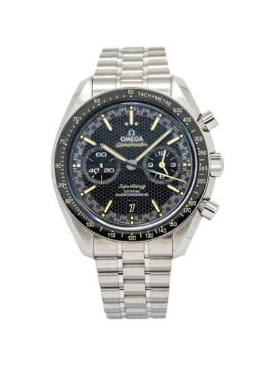Pre-owned Omega Speedmaster Super Racing 44mm Watch In Black