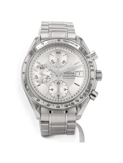 Pre-owned Omega Speedmaster Tachymeter 39mm Watch In White