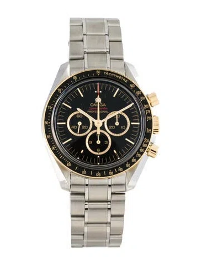 Pre-owned Omega Speedmaster Tokyo 2020 Yellow Watch, 42mm In Multicolor