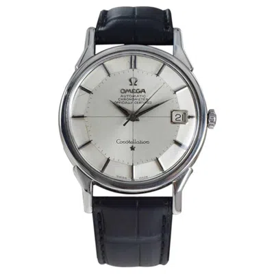Pre-owned Omega Stainless Steel Constellation Original Dial Automatic Watch In Multi
