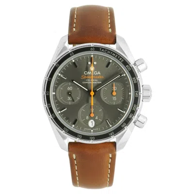 Pre-owned Omega Stainless Steel Speedmaster Gray Dial 38mm