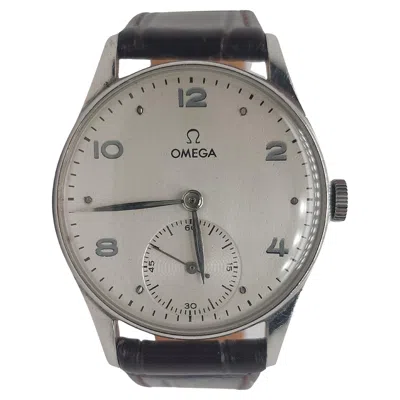 Pre-owned Omega Stainless Steel Wristwatch, Manual Winding, Cal 30t2 In Multi