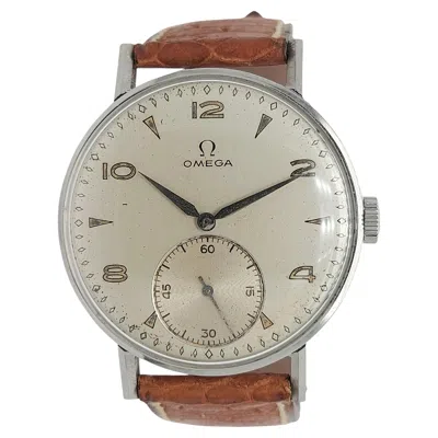 Pre-owned Omega Stainless Steel Wristwatch, Manual Winding, Ref 2390/5, Cal 30t2 In Multi
