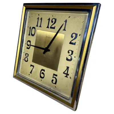 Pre-owned Omega Stunning  Art Deco Desk Clock C.1930s In Brown