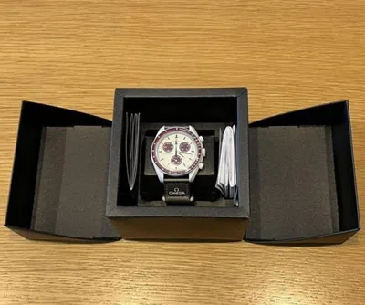 Pre-owned Omega Swatch X  Watch Bioceramic Moonswatch Collection Mission To Pluto W/ Box Jp