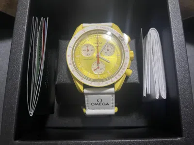 Pre-owned Omega Swatch X  Watch Speedmaster Bioceramic Moonswatch Collection Mission To Sun