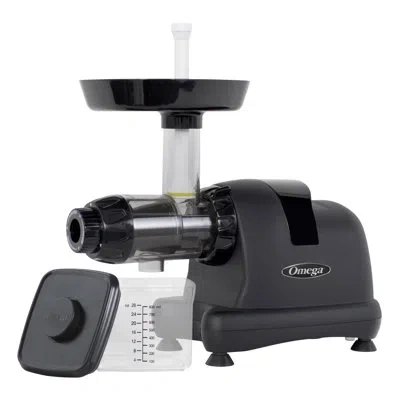 Omega Ultimate Low-speed Juicer And Nutrition System In Matte Black;black