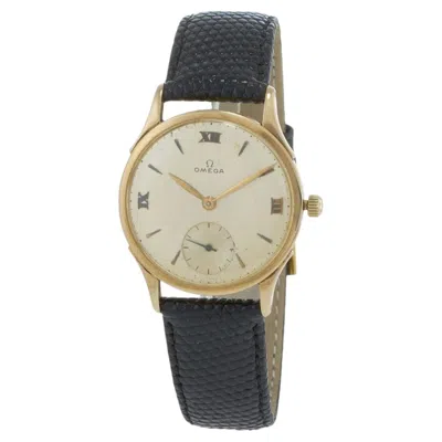 Pre-owned Omega Vintage 1940  14kt Gold Sub-seconds Dress Watch In Multiple