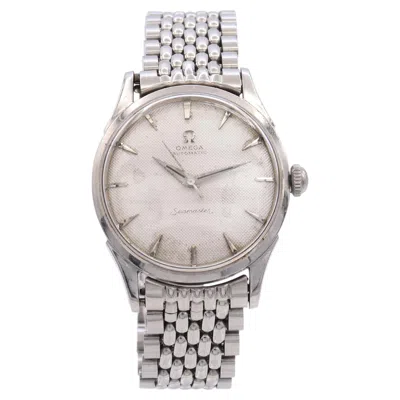 Pre-owned Omega Vintage 1957  Seamaster Stainless Steel Automatic Watch Ref. 2635-10sc In Multi