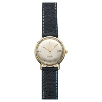 Pre-owned Omega Vintage 1960s  Seamaster 14770 Gold Capped Silver Dial Auto 34mm In Multi